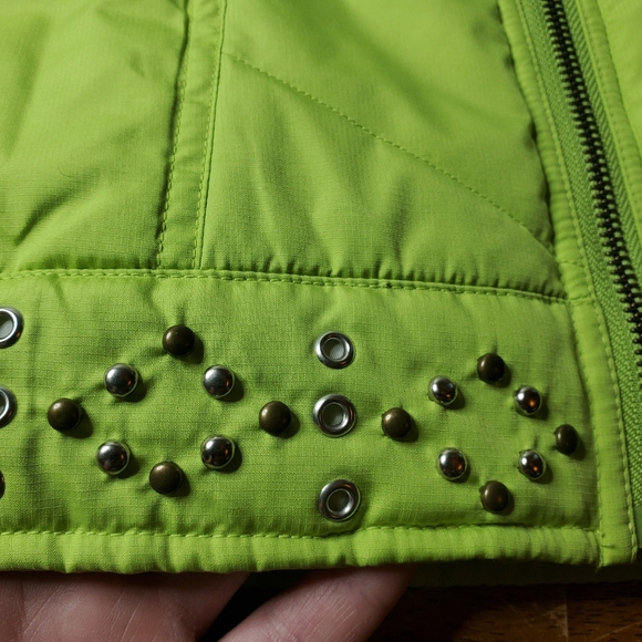 Powder River Outfitters by Panhandle Slim Studded Faux Fur Puffer Vest Women's M - Picture 12 of 13